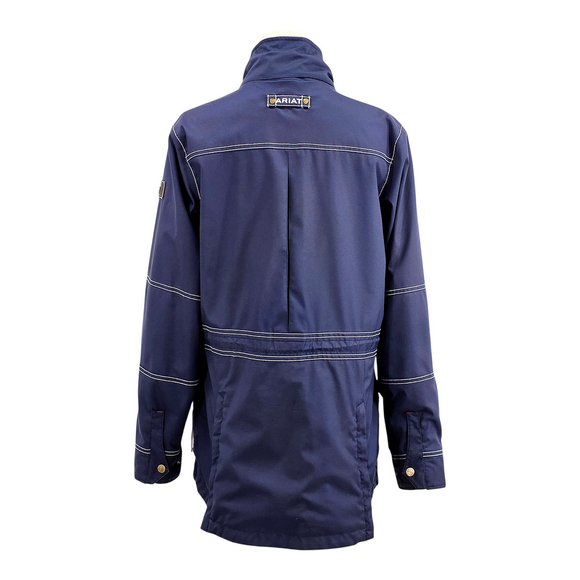 Equestrian Ariat Madeley Jacket Womens M Navy Waterproof Riding Coat - Picture 2 of 16